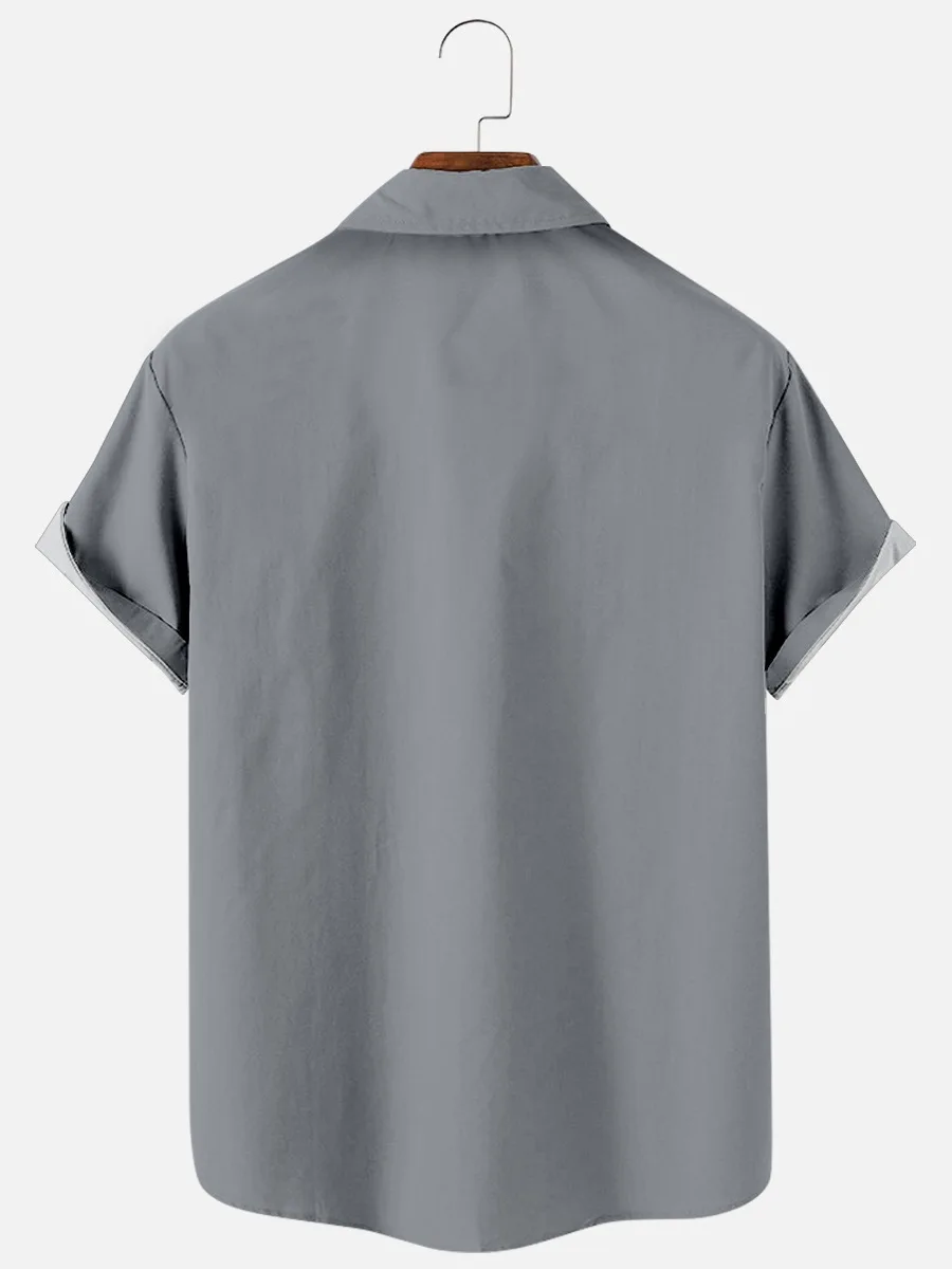 Новинка креативная летняя Свободная рубашка в полоску с короткими рукавами и