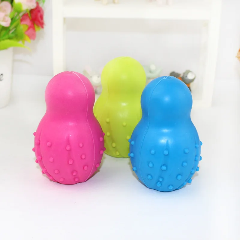 

Pet rubber bite-resistant bowling ball toy molar rubber ball dog toy，Q211