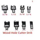Набор корончатых сверел по дереву, хвостовик 10 мм, 61058 мм, 8 шт.4 шт.