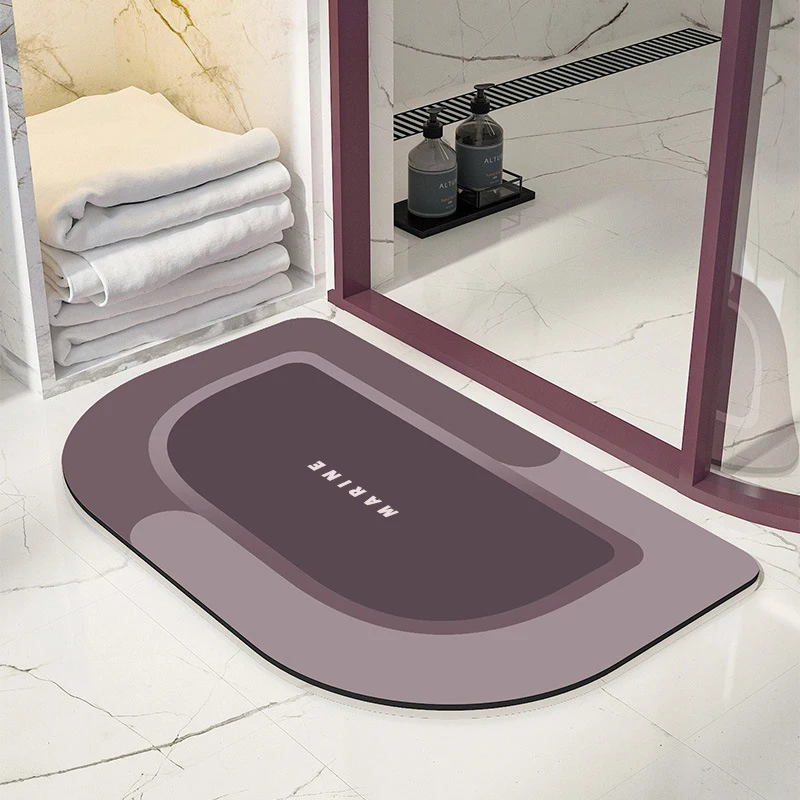 Нескользящий коврик для ванной в скандинавском стиле натуральный диатомит