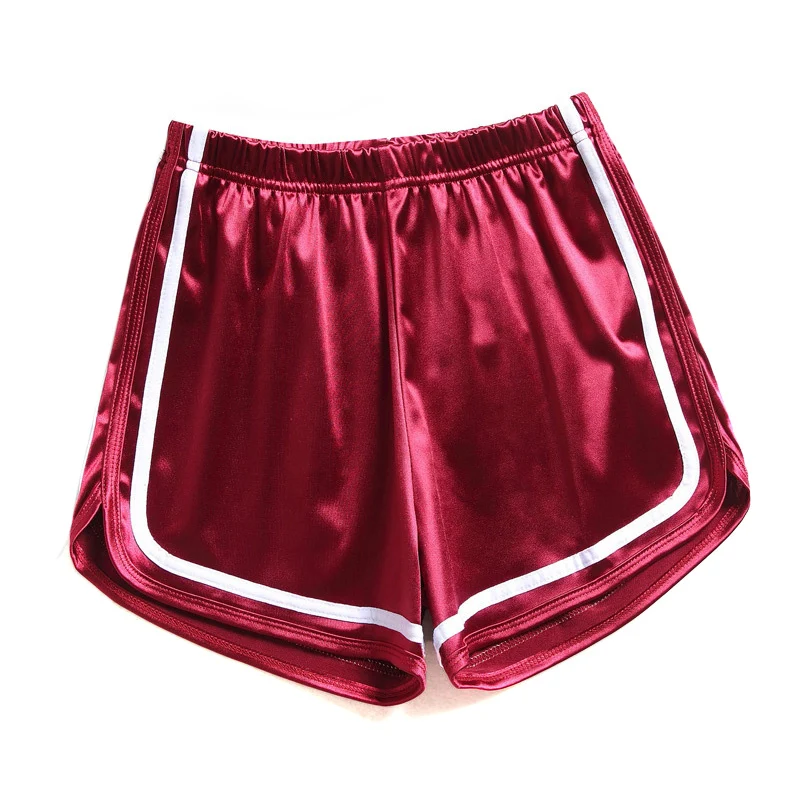 

Women Shorts Smooth Short Pants Elastic Pant Summer Cool Short High Waist Short Trousers For Women Loose Sport Shorts