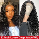 Парик женский из натуральных волос, 32 дюйма, 13 х4