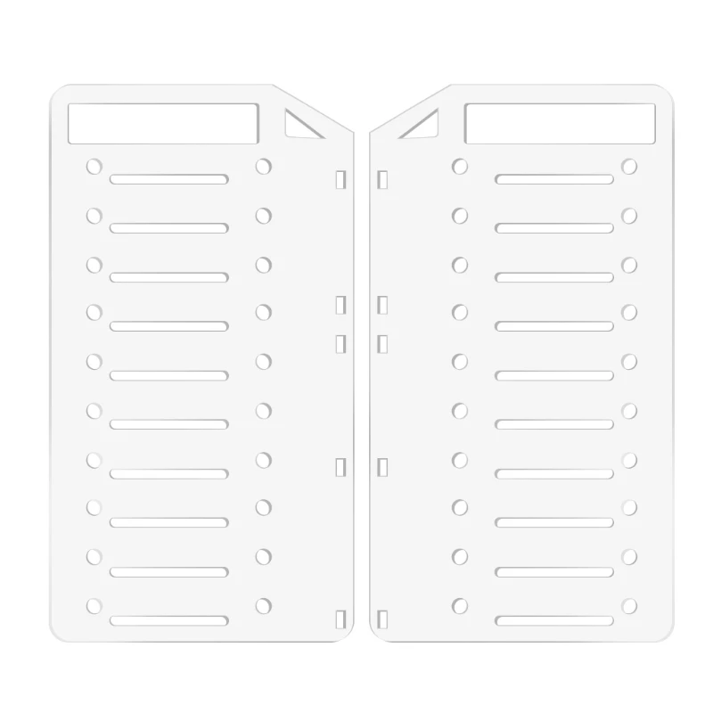 

Q1JF DIY Hard Disk Rack 3.5 Hard Disk Box Mobile Hard Disk Cage Box 4/6/10 Layers Transparent Acrylic HDD External Enclosure