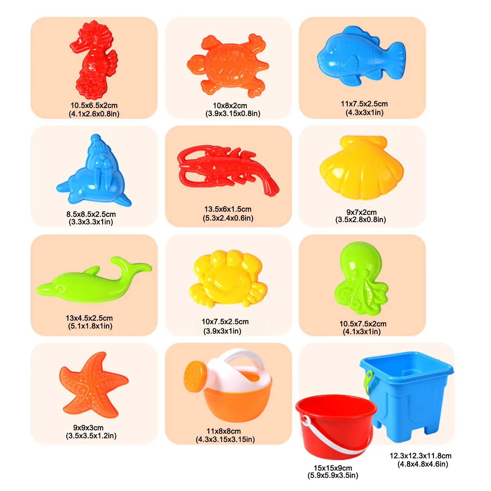 

Children's beach toys 17 Piece Beach Toy Sand Set Sand Play Sandpit Toy Summer Outdoor Toy juguetes playa