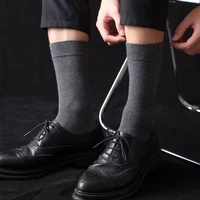 mens socks black white 5 pairs new brand breathable deodorant business dress long socks male high quality gifts