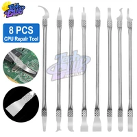8in 1 ic chip repair thin tools set cpu metal remover burin to remove for mobile phone computer cpu nand ic chip repair
