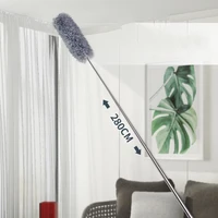 280cm adjustable microfiber dusting brush extend stretch feather duster household cleaning brush for air condition car furniture