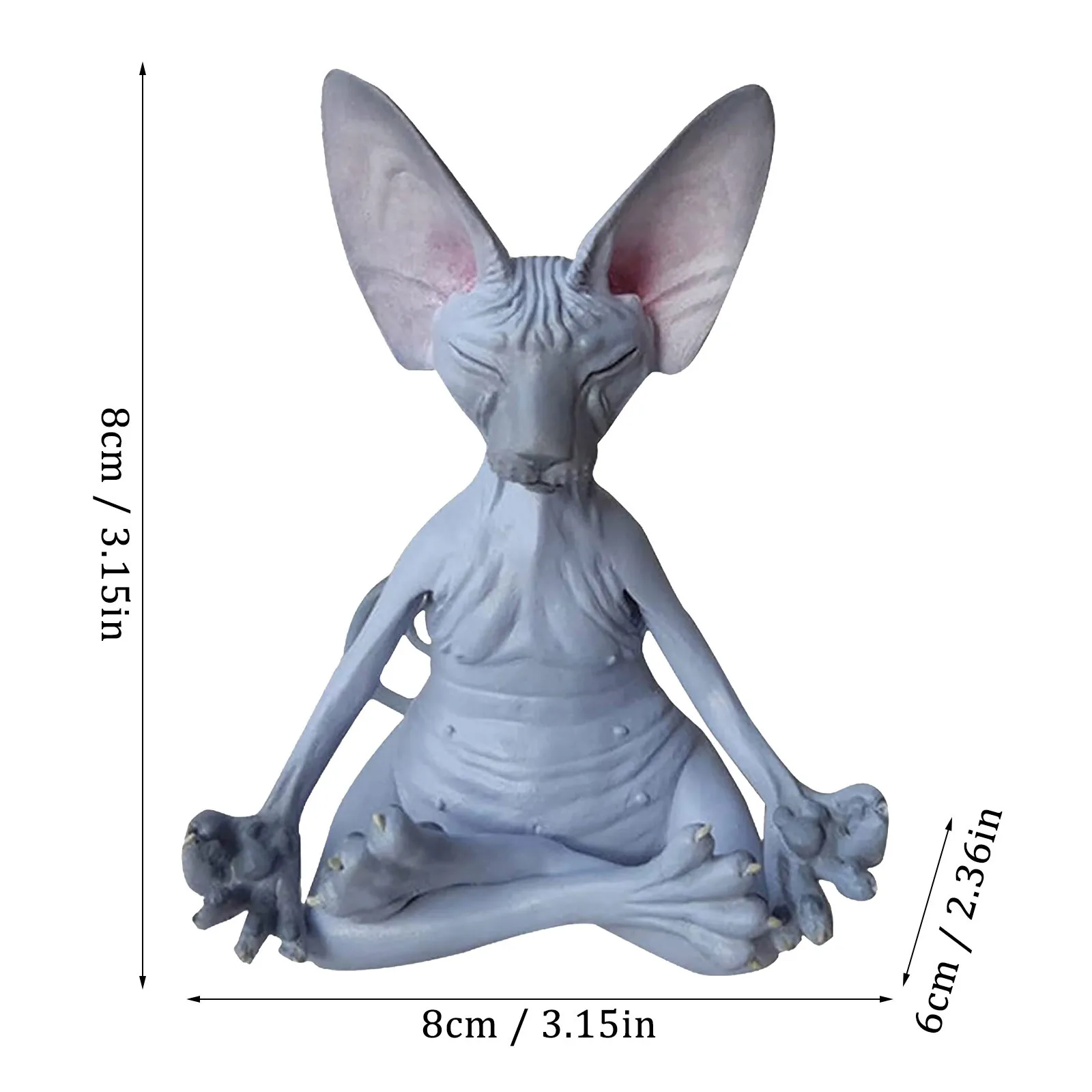 

Newest! Stress Reliever Gift Cat Meditation Model Statue Figurine Doll Sculpture Figure Sphinx Home Decoration Toys Wholesale