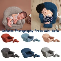 3 pcsset newborn baby posing mini sofa arm chair pillows infants photography props poser photo accessories