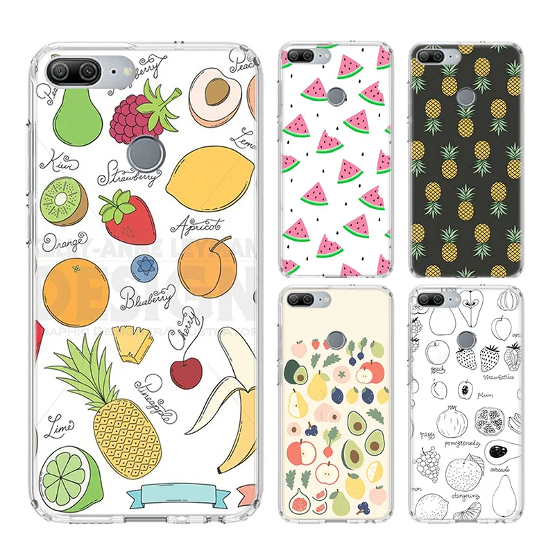 

Banana Watermelon Peach Pineapple Fruit Case For Huawei Honor 30 30s Play4T 20 9X Pro 8X 10 lite 9A 8A 8S 9 V20 V30 Y5 Y6 Y7 Y9