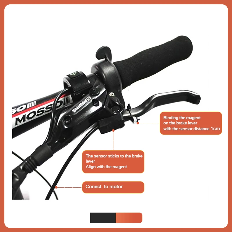 Electric Bike Brake Sensor SOMEDAY MS-BK-2R Suitable for oil and line Bicycle Convertion Kit | Спорт и развлечения