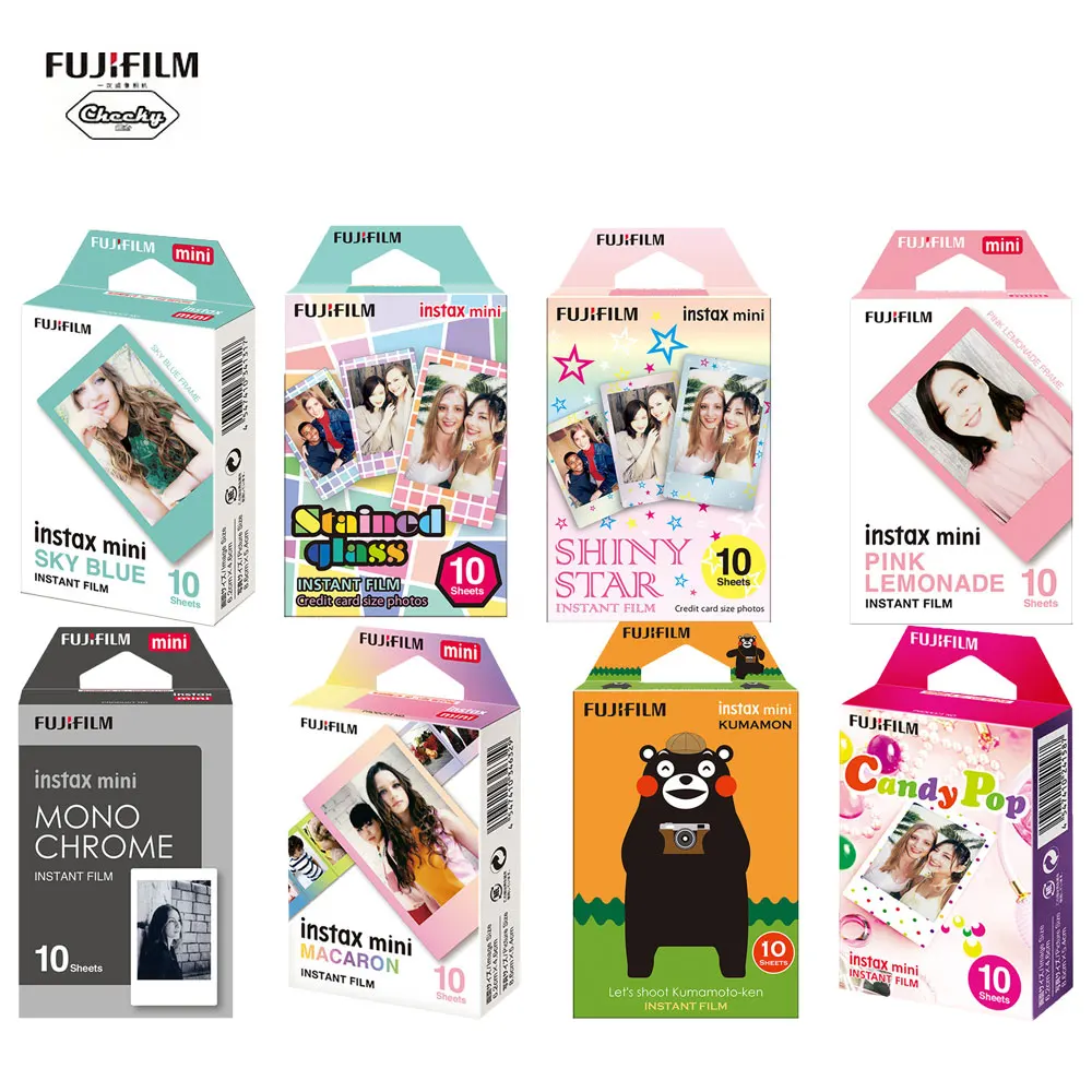 Оригинальная пленка Fujifilm Instax Mini 8 9 цветная фотобумага пленки для Fuji 7s 50 90 25