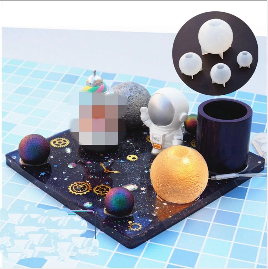 Новая прозрачная силиконовая форма формы смолы декоративные ремесло DIY различных размеров планеты эпоксидной смолы формы для ювелирных изделий