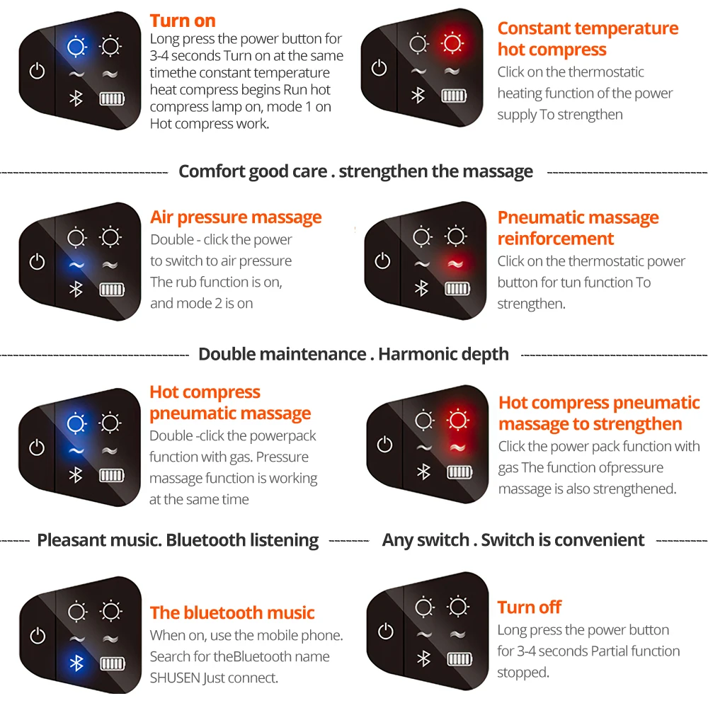 Вибрационный массажер для глаз 180 градусов Складной Массаж усталости
