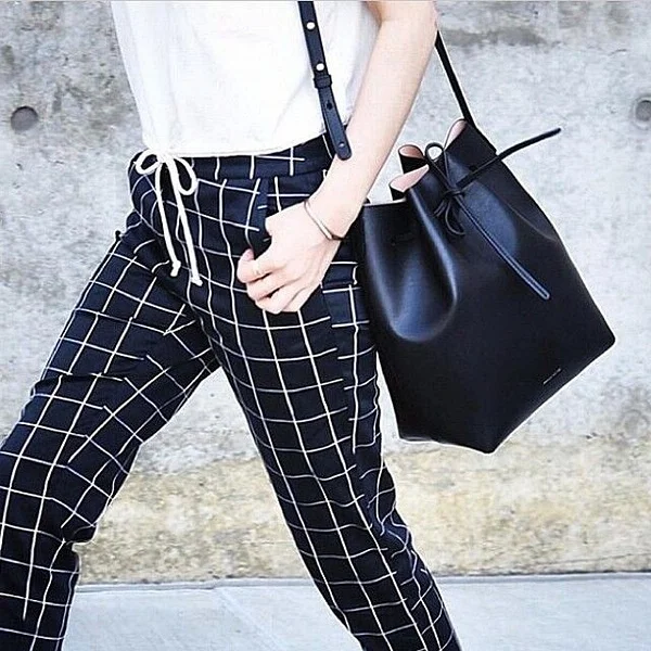 Новейшая сумка мешок MANSURSTUDIOS женская через плечо Mansur из натуральной кожи Дамская