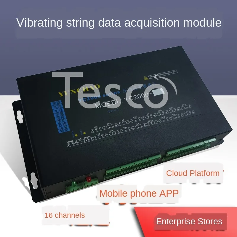 

Vibrating wire sensor acquisition unit Vibrating wire module RS485 engineering safety monitoring 16/32/60 channels