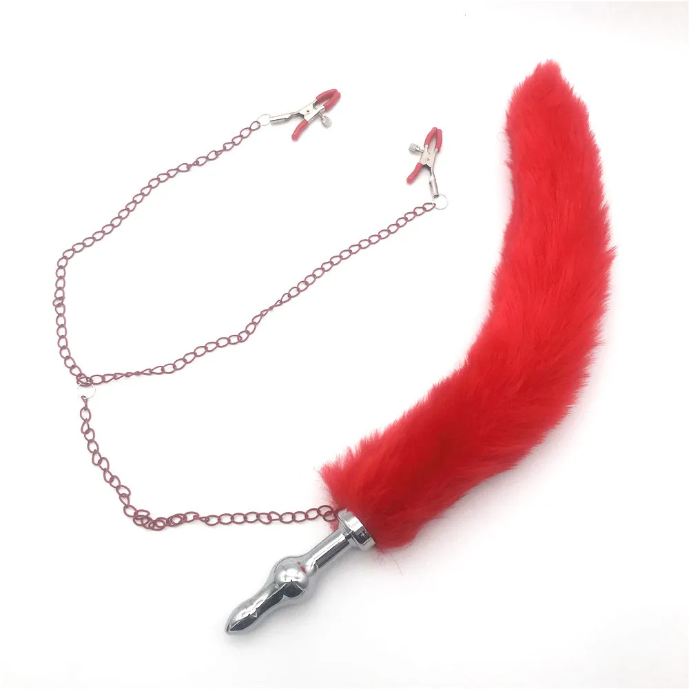 Женские гей игры для взрослых секс игрушки лисий хвост Анальная пробка товары SM