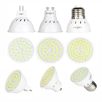 5pcs gu10 led e27 lamp mr16 spotlight bulb 36 54 72leds lampara 220v 110v gu 10 bombillas led mr16 12v 24v lampada spot light