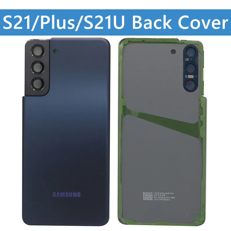 

Original SAMSUNG Galaxy S21/S21 PLUS/S21 Ultra Metal Battery Back Cover Rear Door Case Replacement Part with Metal frame lens