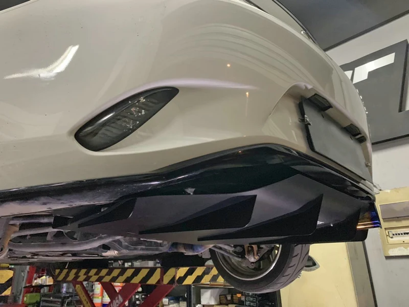 For Mazda MX5 Miata ND VE-Style Carbon Fiber Rear Diffuser With Fitting Glossy Finish Bumper Under Panel Fibre Splitter Set Trim