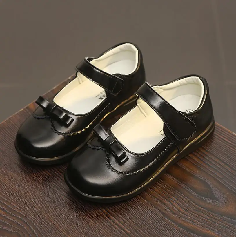 Кожаная обувь для девочек Детское свадебное платье Танцевальная принцессы