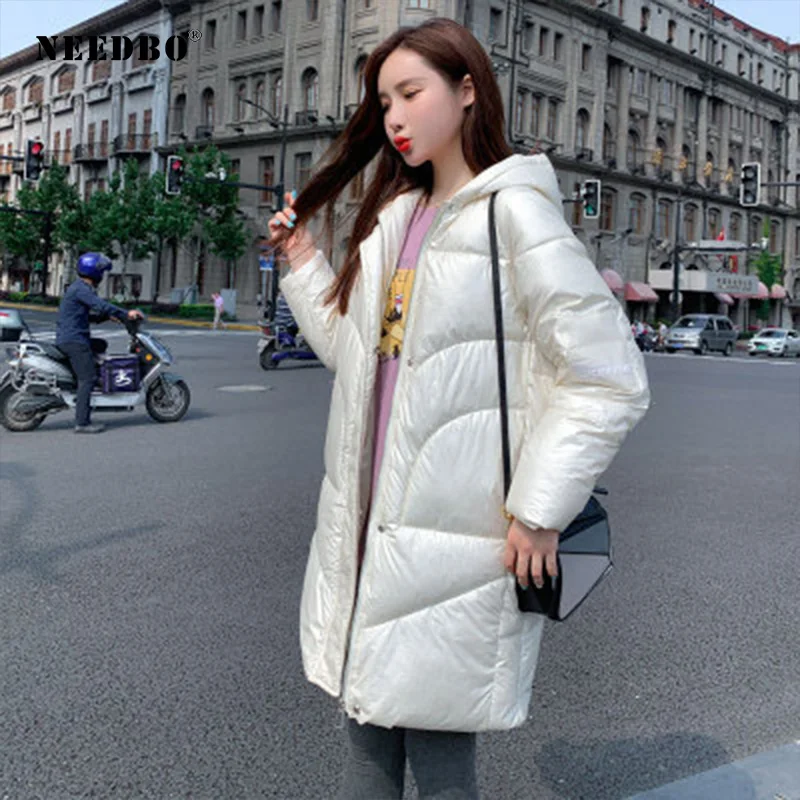 Winter Jacket Women Long Parka Oversize Winter Coat Women Hood Elegant Casual Slim Woman Winter Coats Feminine Women's Jacket