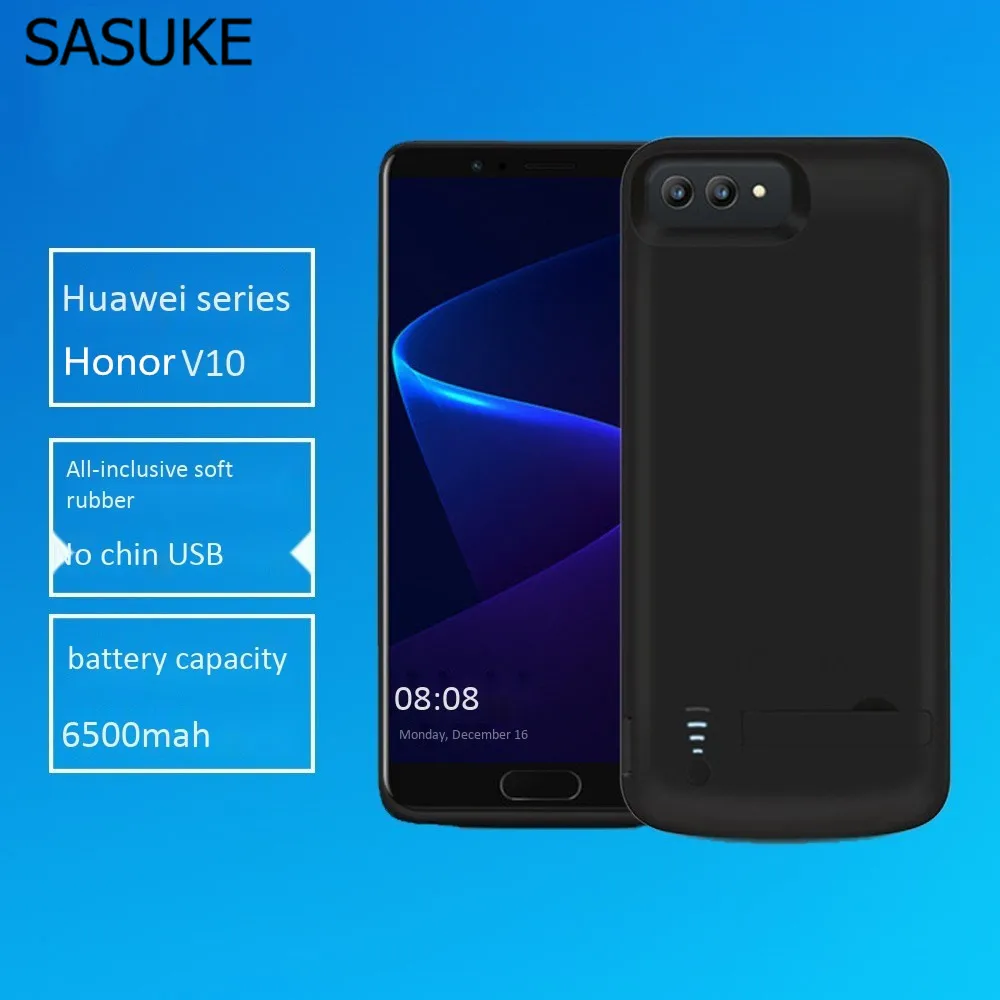 Чехол для зарядного устройства 6500 мАч 6000 мАч 5000 мАч для huawei P20 mate 10 Pro Lite Honor V10 9 10 Play с полным покрытием и подставкой