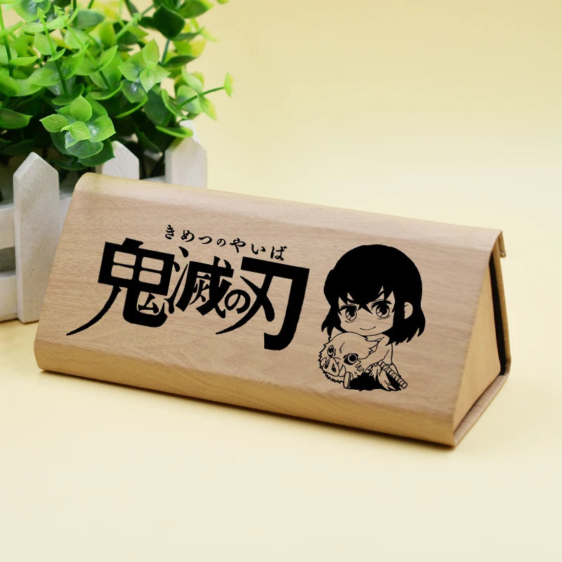 Anime Demon Slayer Kimetsu No Yaiba Kamado Nezuko Cosplay Fold Pencil Protective Hard Eye Glasses Case Portable Sunglasses Box