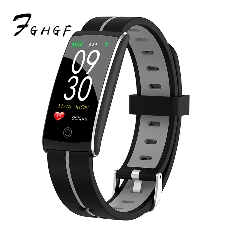 FGHGF F10 + двухцветный ремешок цветной экран F водонепроницаемый пульсометр