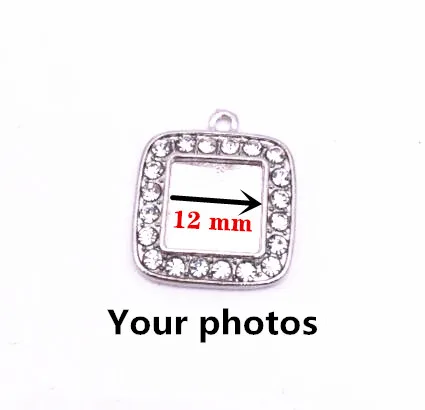 Стеклянные Подвески с квадратным кулоном в виде футбольного баскетбола хоккея