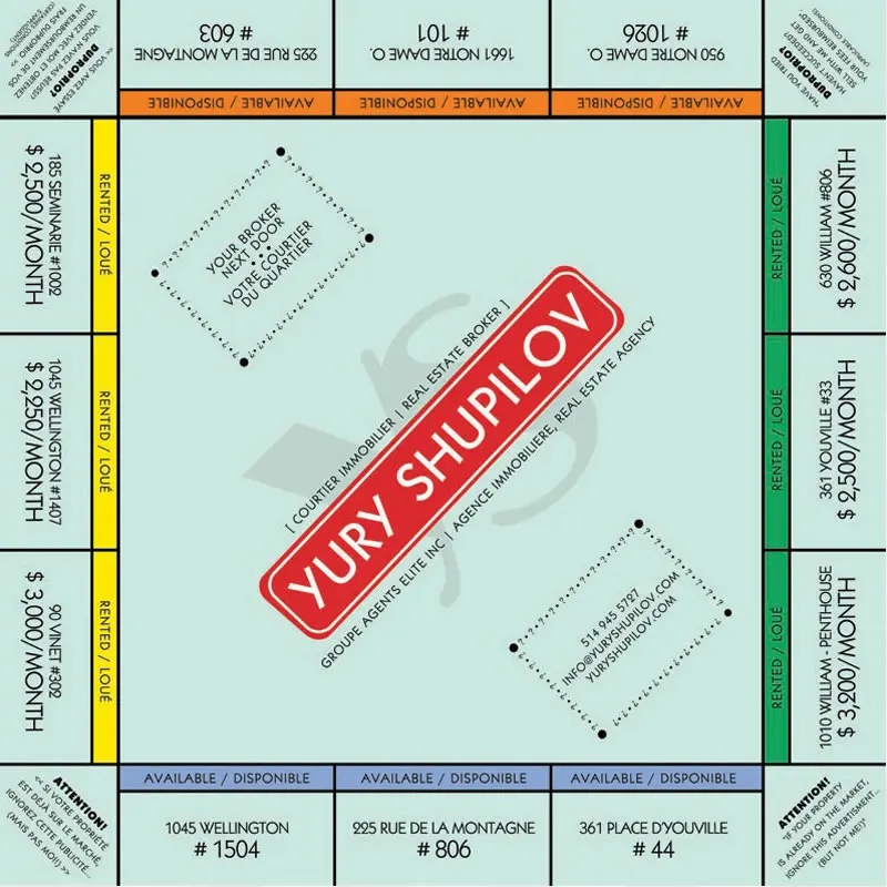 Монополия игра доска холст постер картина фото Ручная надпись стена Томас