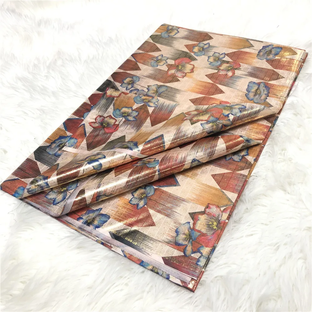 Блестящая парча из 2021 полиэстера морская ткань для женщин 5 ярдов/комплект | Дом и