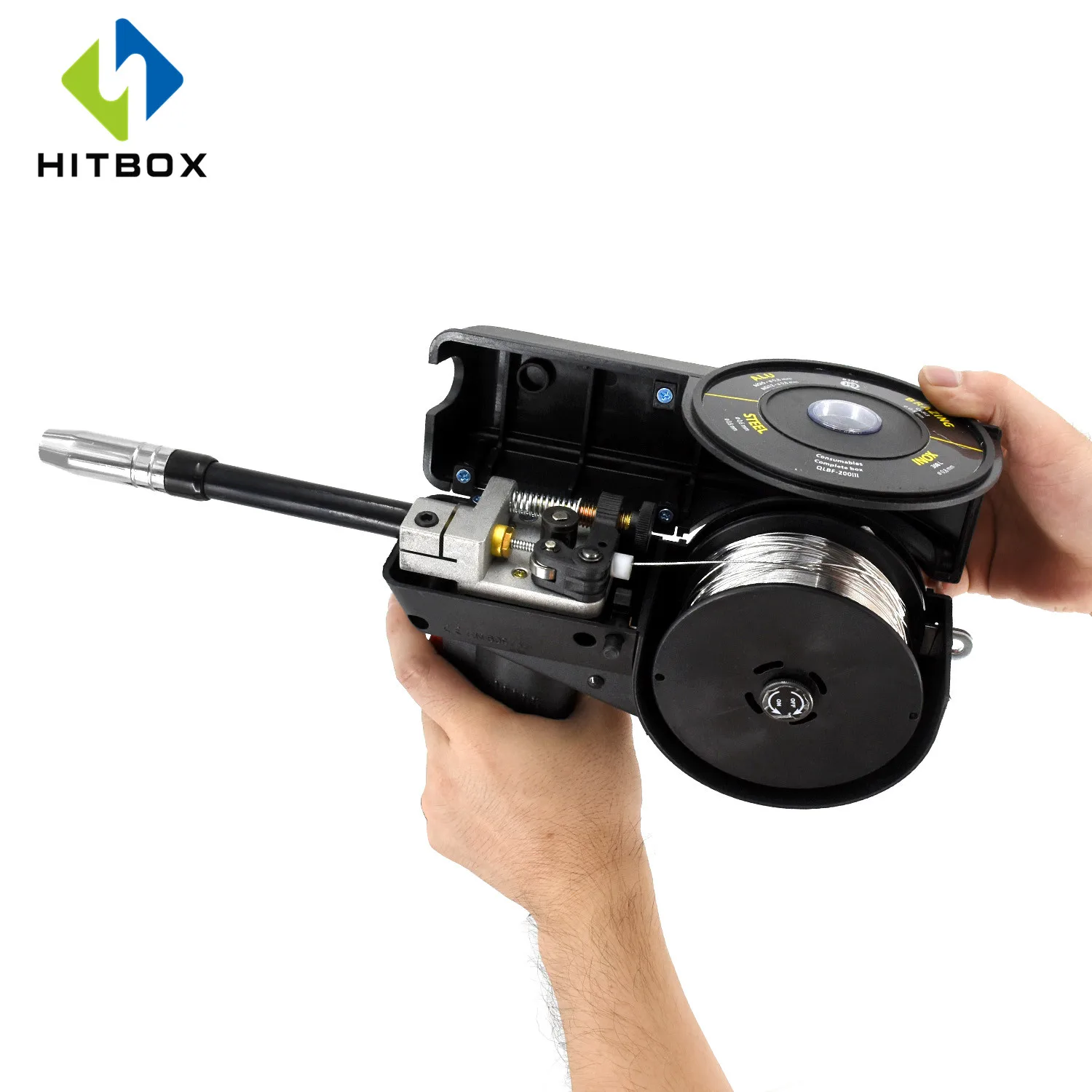 HITBOX шпуля пистолет Mig фонарь М алюминиевая нержавеющая сталь железная катушка 4