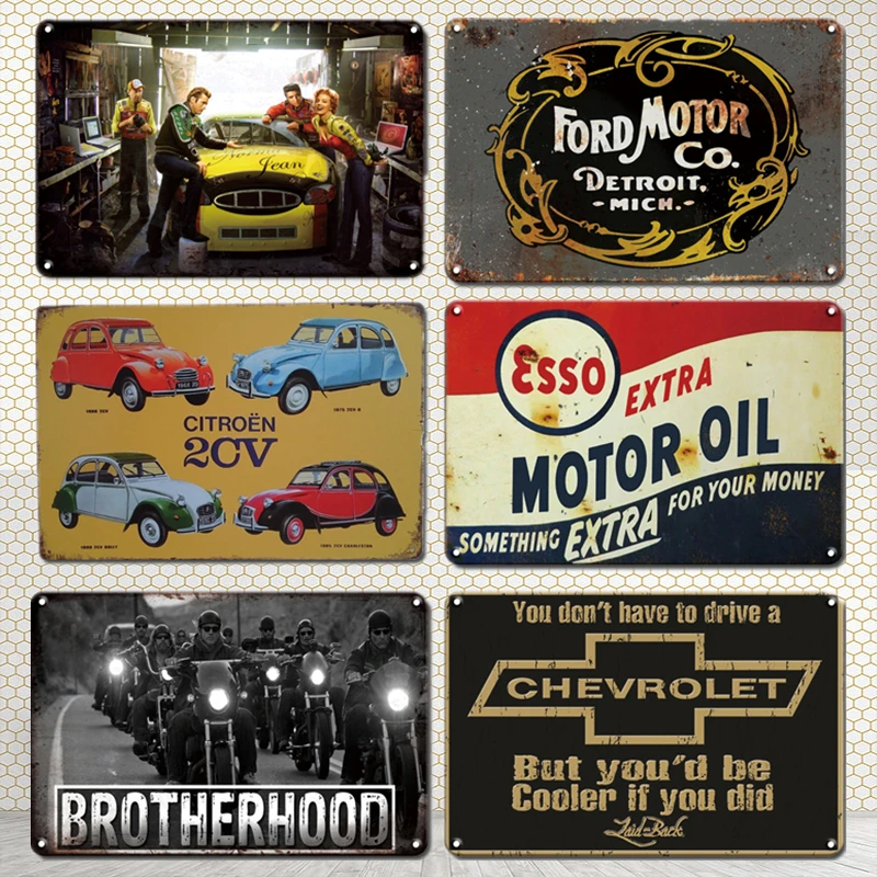 Винтажный автомобильный постер в стиле ретро с изображением природы - купить по