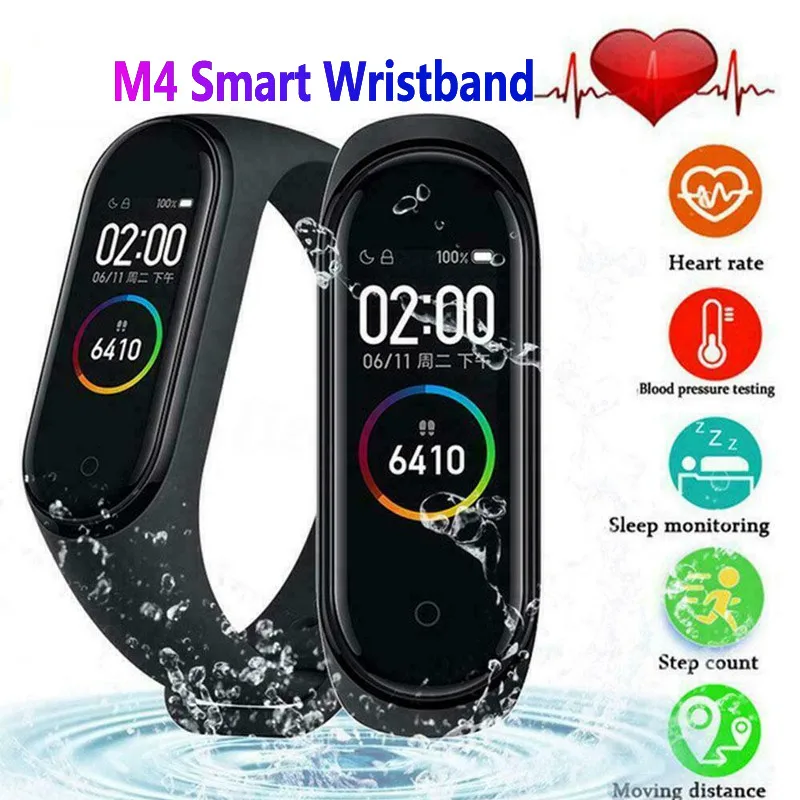 M4 сменный ремешок для смарт-часов смарт-браслет с пульсометром фитнес-трекер