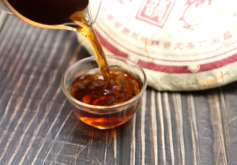 

2013 Year China Yunnan Qizi Cake Tea 400g Ripe Pu-erh Yunya Jinyun Shu Tea Pu Wen Golden Rhyme Ripe Pu-erh