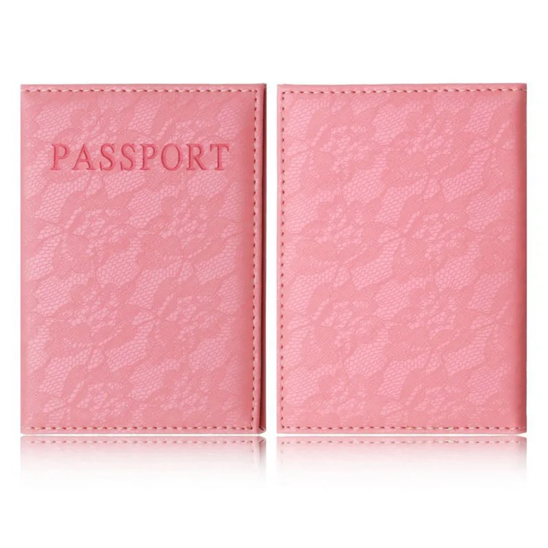 Fashio Passport Elegant Women Cover Pink World Universal Travel Passport ticket holder Cover on the Passport Case passport pouch