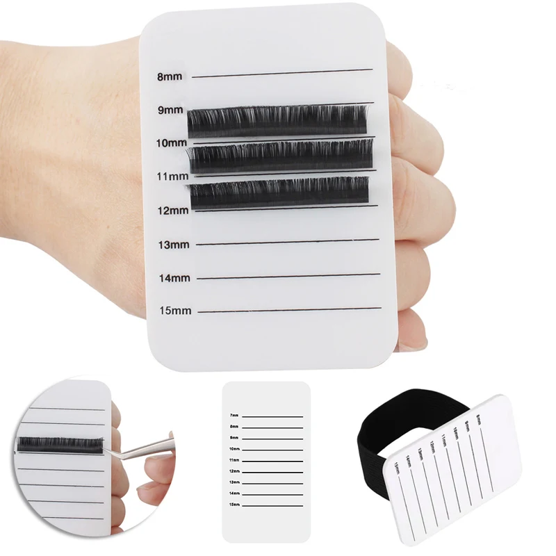 

5PCS Fake Eyelash Tray Strip Stand Individual Eyelash Extensions Hand Plate Eye Lash Grafting Stand Palette Tool Makeup