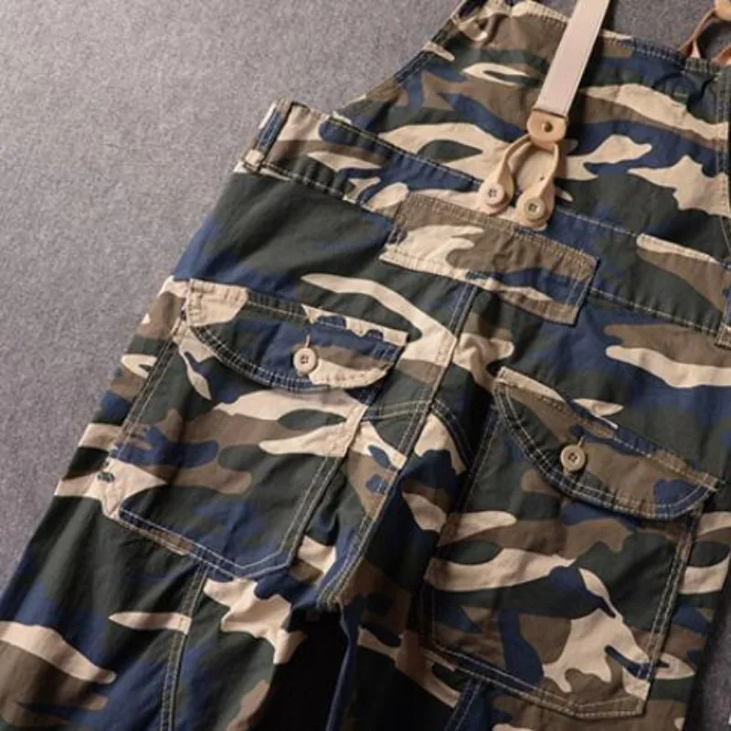 Летние модные камуфляжные повседневные Комбинезоны мужские хлопковые