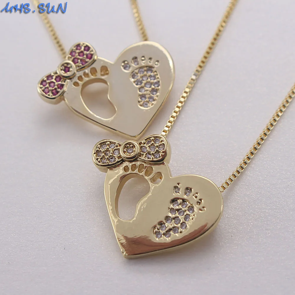 Изысканные ювелирные изделия MHS.SUN AAA CZ Женская цепочка ожерелье с подвеской в