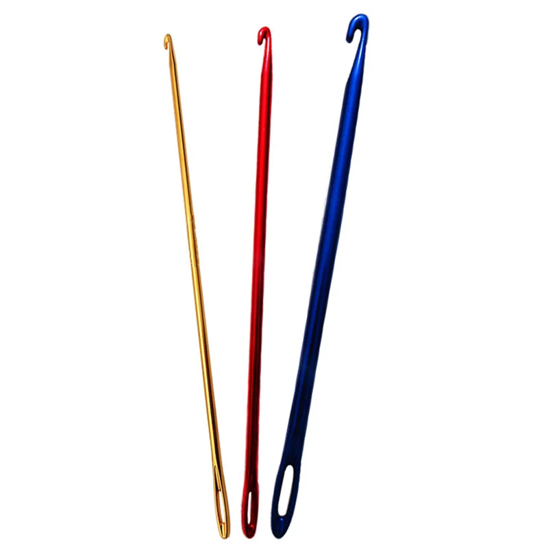 3 шт./компл. вязальные спицы для вязания свитера крючки цветная ручка из оксида