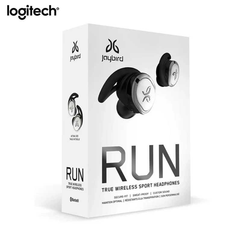Беспроводные наушники Logitech Jaybird RUN защищенные от пота и водонепроницаемые 12