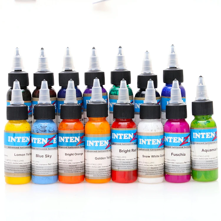 

New Tattoo Inks 14 Colors 30ml/bottle Tatto Pigment Inks Set for Body Tattoo Art Kit NaniBody Art