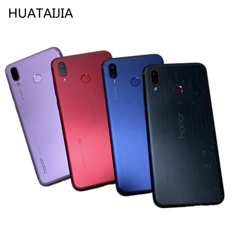 

with lens frame and fingerprint New Honor Play Battery Back Cover For HonorPlay battery cover Honor Play COR-L09 battery case