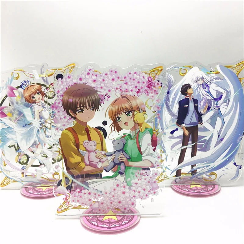 Аниме карта Captor брелок Kinomoto Sakura Li Syaoran милый забавный мультфильм акриловый брелок модная новинка персонализированные ювелирные изделия