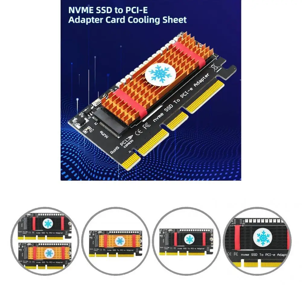 

Converter Board Fine Workmanship Excellent High Performance NVME SSD to PCI-E Converter Card Thermal Pad