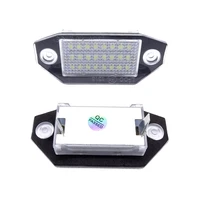 2 pcs led car number license plate lights lamp assembly for ford mondeo mkiii45d 2000 2007 auto signal bulb luces replacement