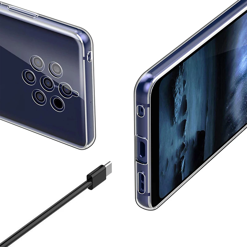 2019 ультратонкий прозрачный чехол из ТПУ для Nokia 9 PureView 5 99 &quotсиликоновый мягкий