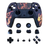 1 pcs housing cover case for ps5 wireless joystick controller diy front rear faceplate protective cover skin for ps5 controller
