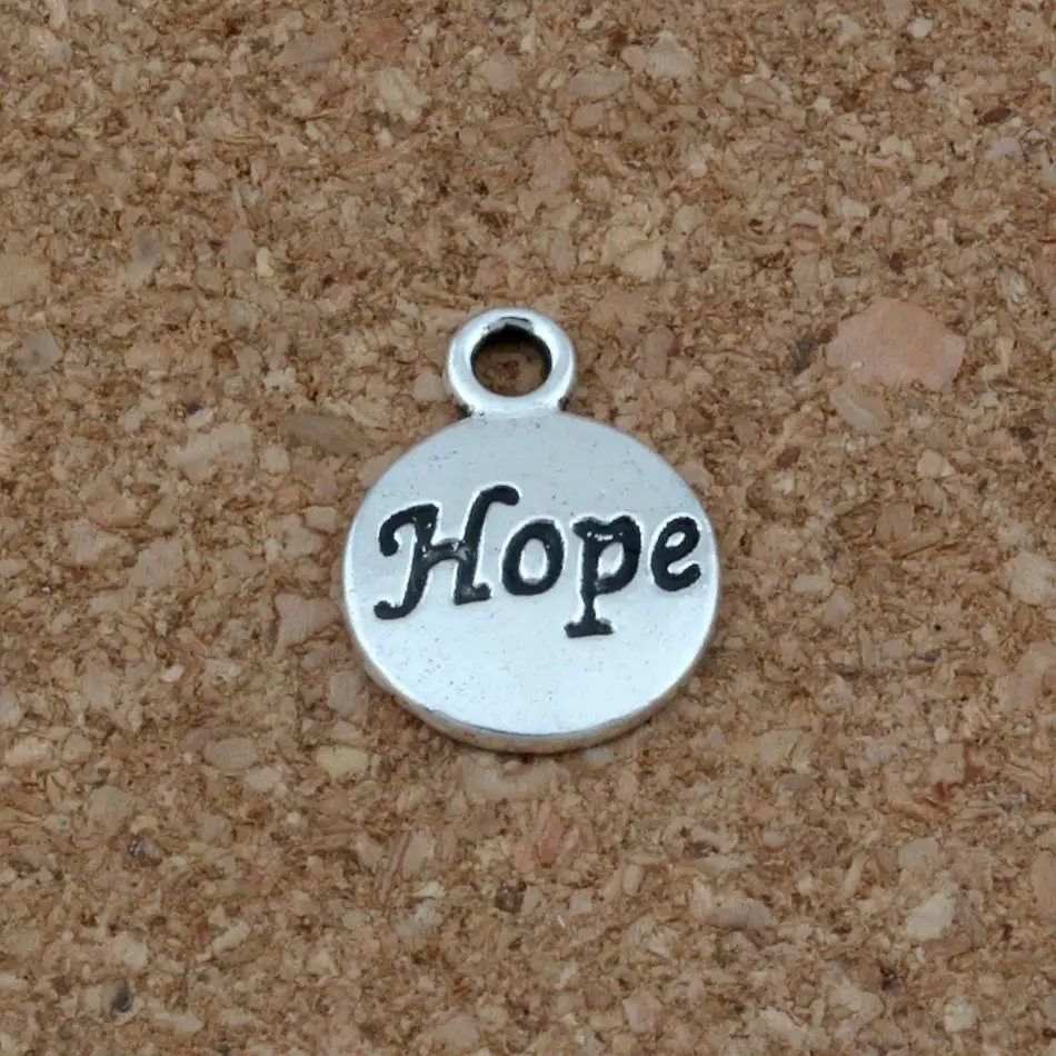 Из антикварного серебра с надписью Hope верю что любовь вера подвеска Иисус Кулоны